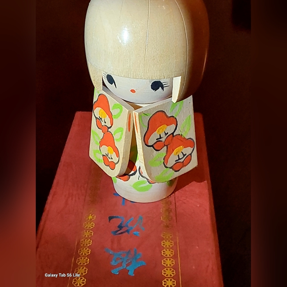 Kimono Usaburo Doll, Hand Painted And Crafted.